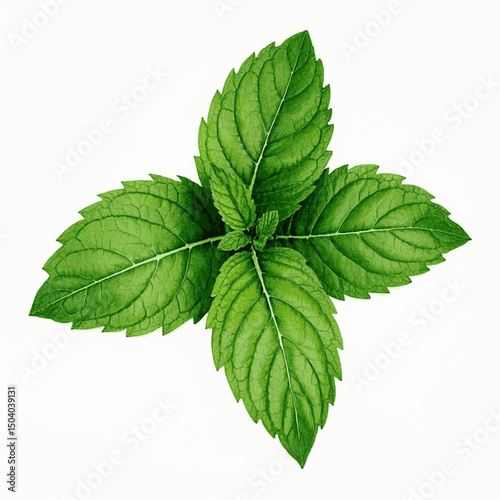 Botanical Refresh: Watercolor Mint peppermint isolated watercolor vector illustration svg