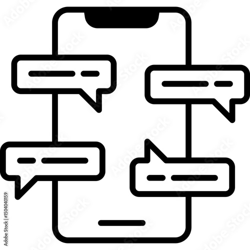 Talking mixed icon