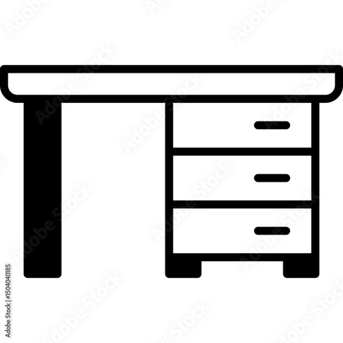 Desk mixed icon