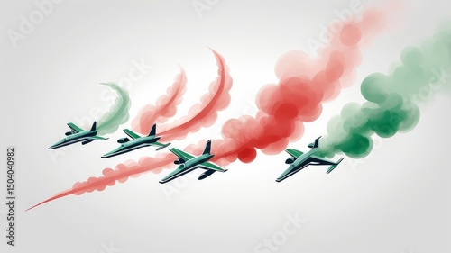 Festa della Repubblica: Flag colors of Italy and Hungary Celebrating Italy's Republic Day