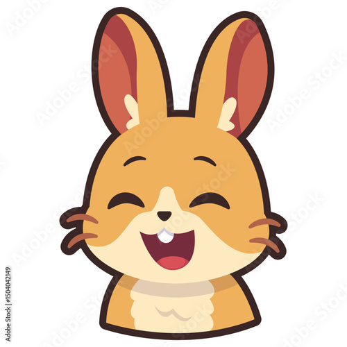 Laughing Bunny Emoticon