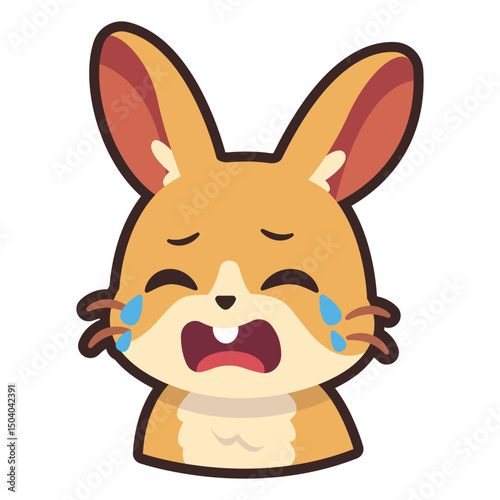 Crying Bunny Emoticon