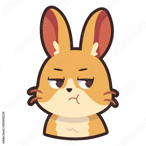 Sulking Bunny Emoticon