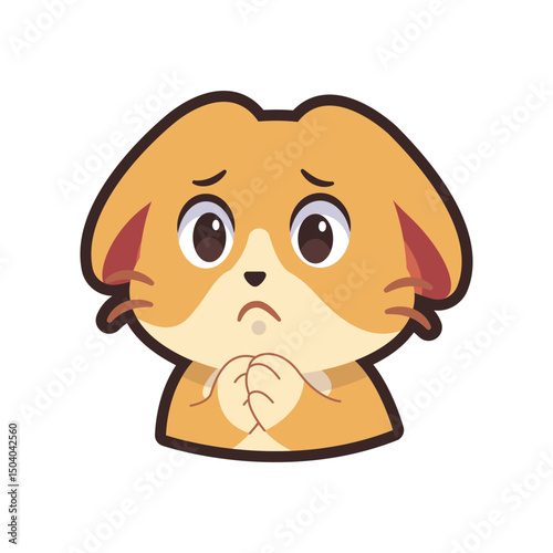 Begging Bunny Emoticon