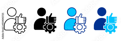 Best Practice Icon Set Multiple Style Vector Illustration