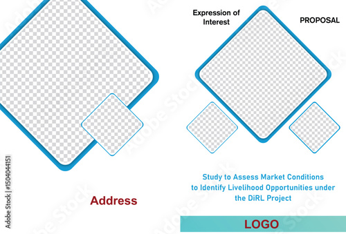 Brochure design, cover modern layout, annual report, poster, flyer in A4