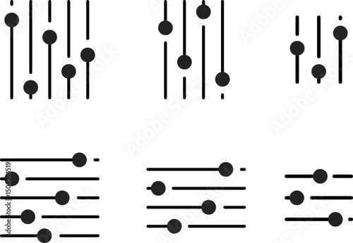 Settings sliders icon. Equalizer control icons. adjustments and settings. cog gear or filter symbol. Audio sliders sign. sound recording equipment
