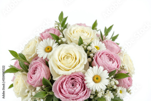 bunch of white flowers on a white background