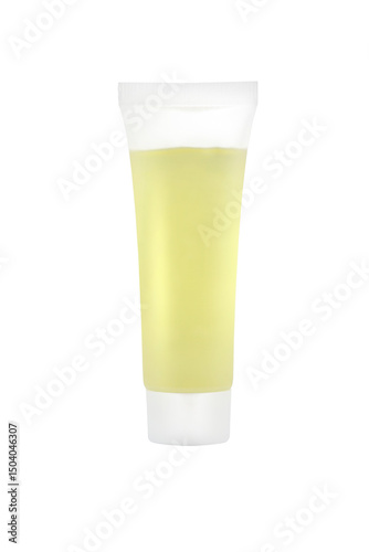 Blank cosmetic tube pack Of Cream Or Gel isolated on white background 