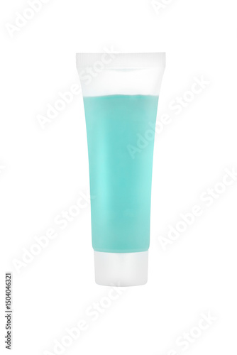 Blank cosmetic tube pack Of Cream Or Gel isolated on white background 