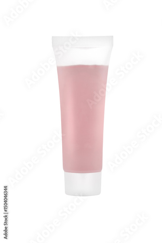 Blank cosmetic tube pack Of Cream Or Gel isolated on white background 