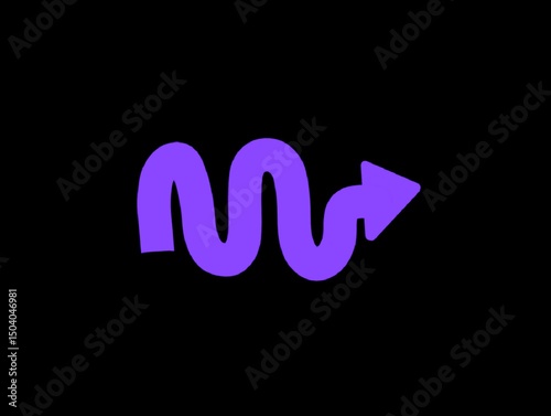 The black background in the image is an illustration of a curved arrow pointing to the right. It is used only as a sign to indicate the right direction. It is also a colorful illustration.