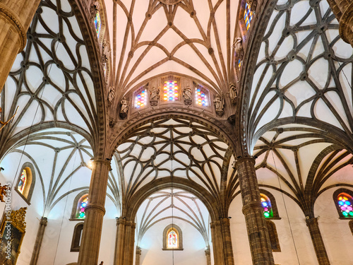 Gothic Vaulted Ceilings of Santa Ana Cathedral in Las Palmas de Gran Canaria, Spain