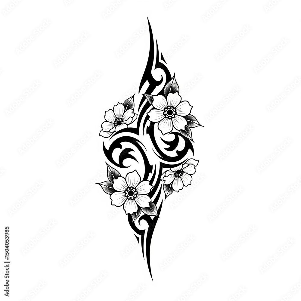 Fototapeta premium tattoo design templates on white background