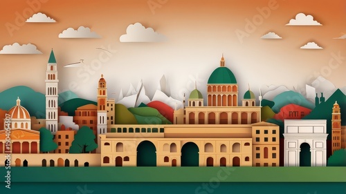 Festa della Repubblica: Flags of Italy and Hungary Celebrating Italy's Republic Day