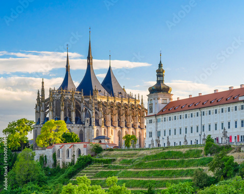 St. Barbara's Cathedral in the town of Kutná Hora, Czech RepublicArchitecture, history, church