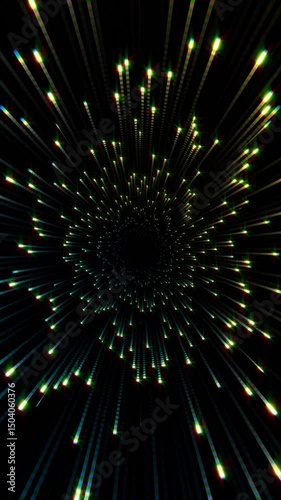 Abstract Neon Light Trail VJ Loop is motion footage for art films and cinematic in neon light scene.  Also good background for scene and titles, logos.