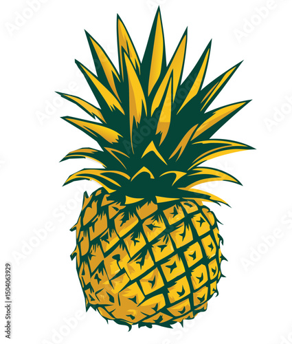 pineapple vector illustration