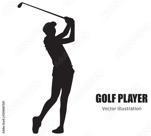 silhouettes of people dancing Golf Player vector 
