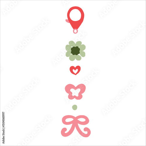 Keychain ribbon 