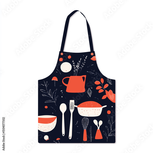 cute cooking tools for apron or food packaging