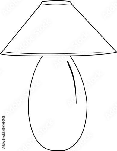 Cozy bedside lamp coloring page