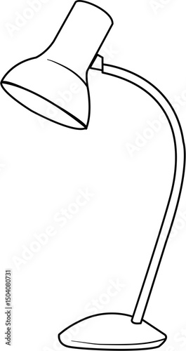 Cozy bedside lamp coloring page
