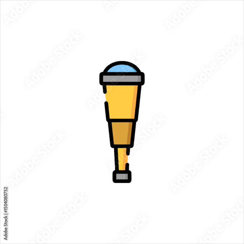 vector illustration of an electric lamp