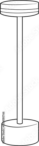 Cozy bedside lamp coloring page