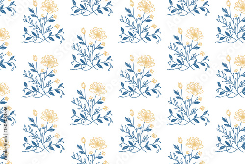 wrapping paper sketch, seamless floral line art, table top textile design, trendy flower print, hand drawn rose


