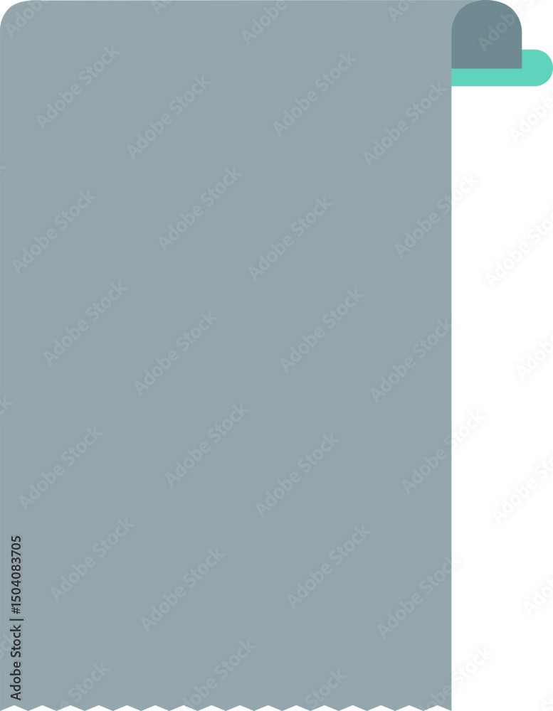 Fototapeta premium 회색 영수증