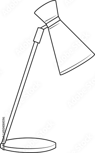 Cozy bedside lamp coloring page