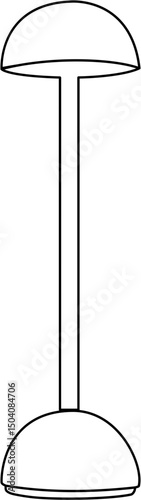 Cozy bedside lamp coloring page