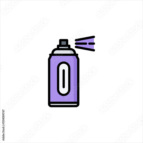 illustration of a spray can