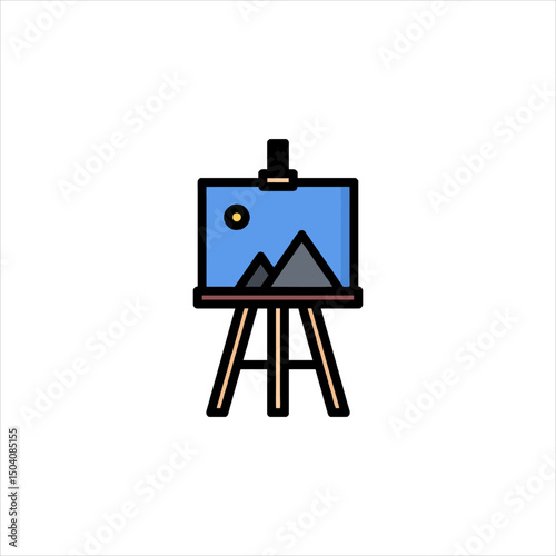 easel and tripod