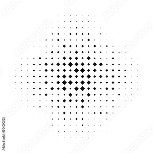 Different Sized Diagonal Squares Halftone Gradient
