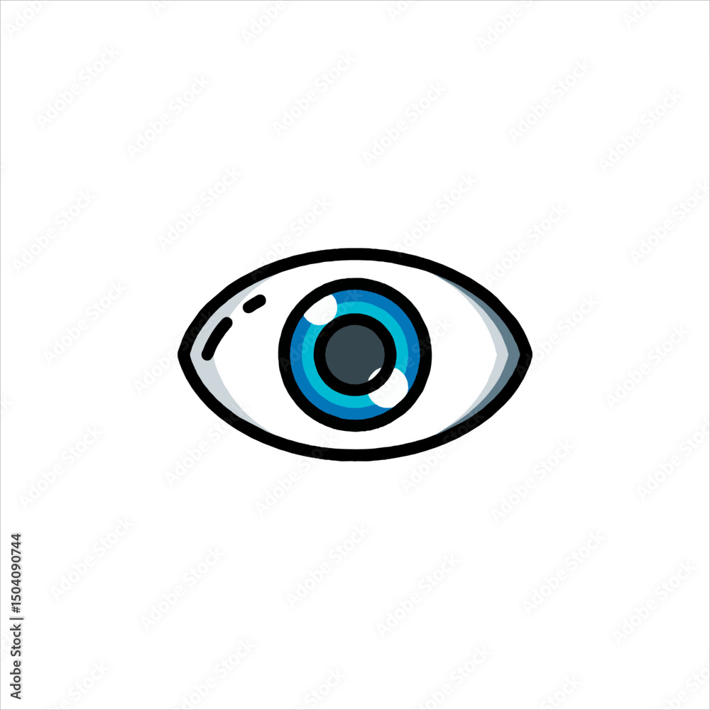 blue eye icon blue eye icon