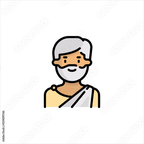 funny cartoon casual man