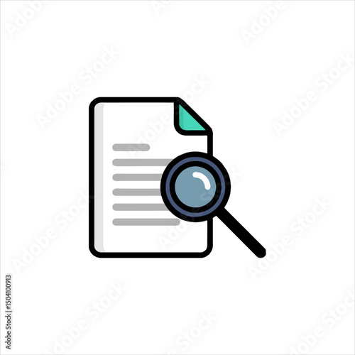 folder with magnifying glass