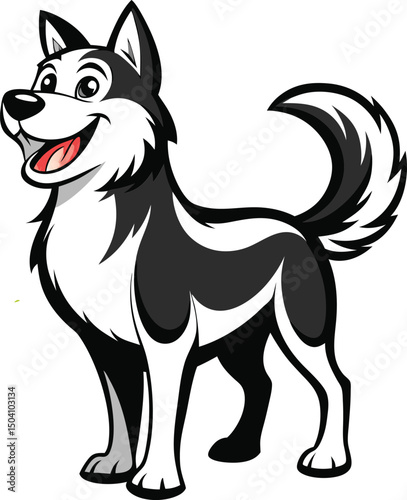 vector illustration of a dog