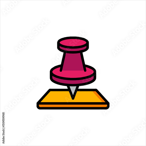 blue push pin