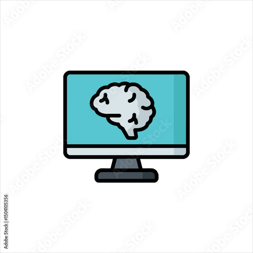 computer monitor with world map