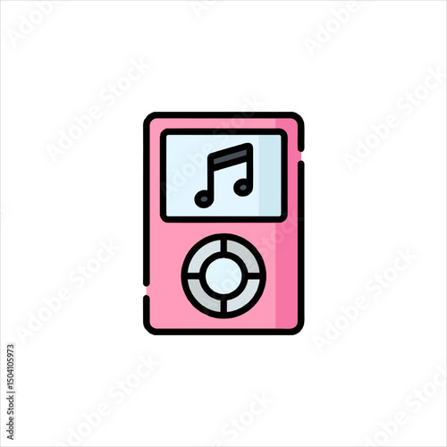 mp3 player isolated on white