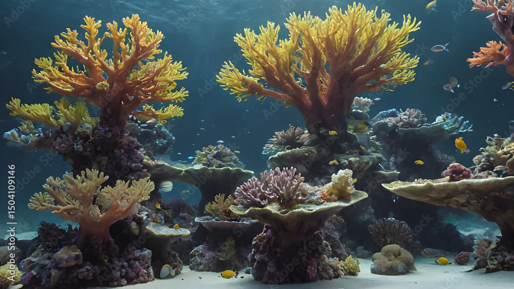 Obraz premium coral reef and fish