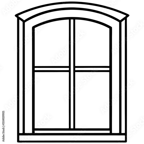 vector illustration of a window