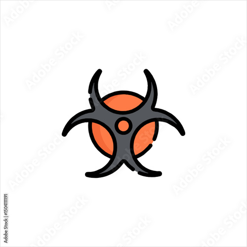 biohazard symbol vector