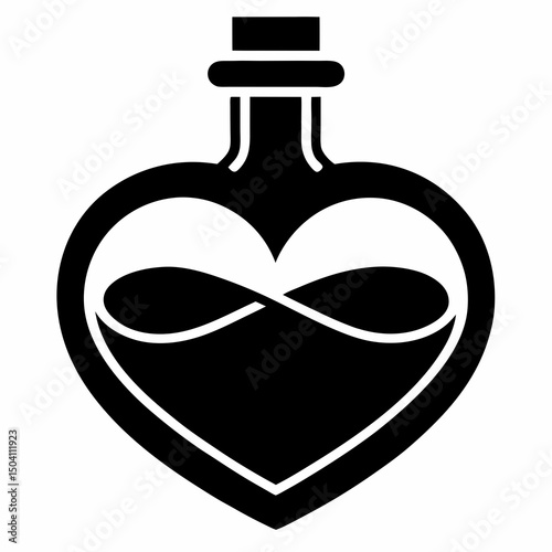 heart in a glass