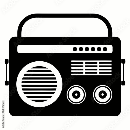 retro radio icon