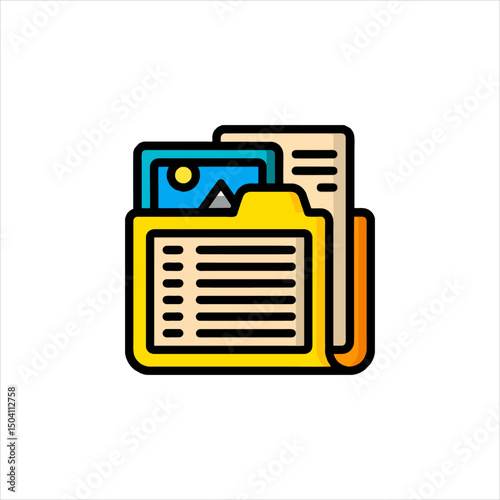 vector illustration of a folder icon