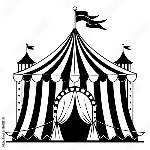circus tent vector illustration